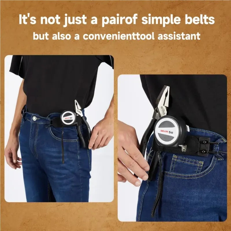 2Pcs Metal Hook Elastic Belt