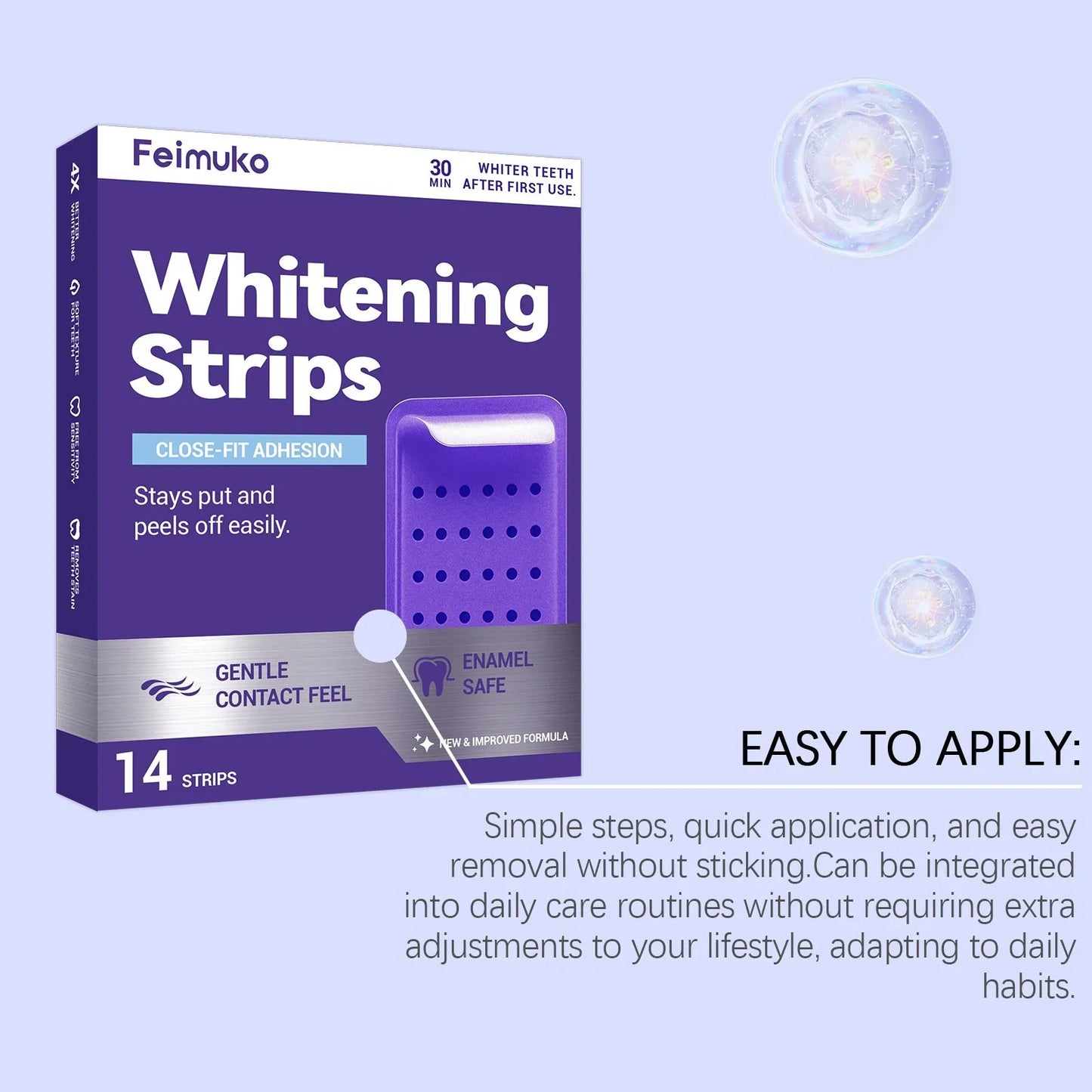 Whitening Strips: Brighter Smile in 30 Mins