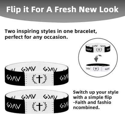 Pack of 2 Daily Bible Scripture Bracelet With NFC Music