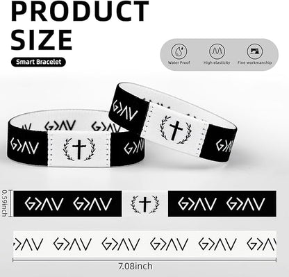 Pack of 2 Daily Bible Scripture Bracelet With NFC Music