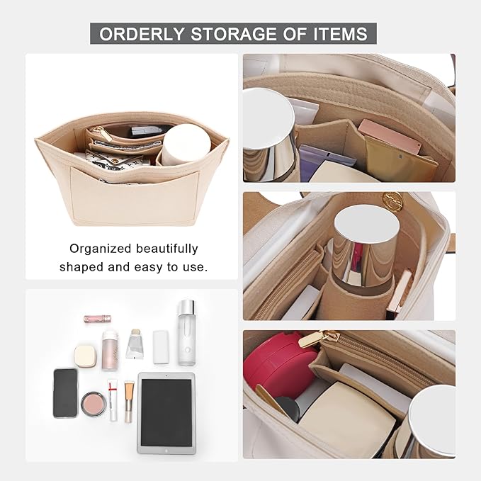 Felt Organizer Fits Longchamp le pliage L Handbag Insert