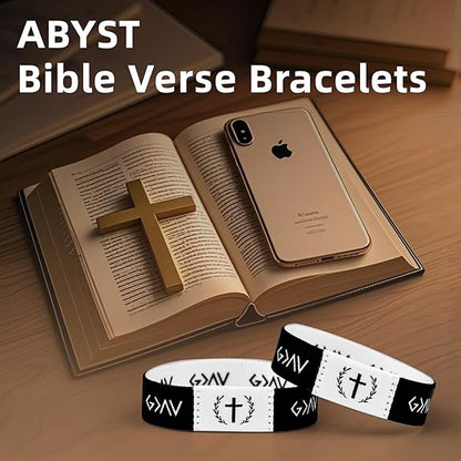 Pack of 2 Daily Bible Scripture Bracelet With NFC Music