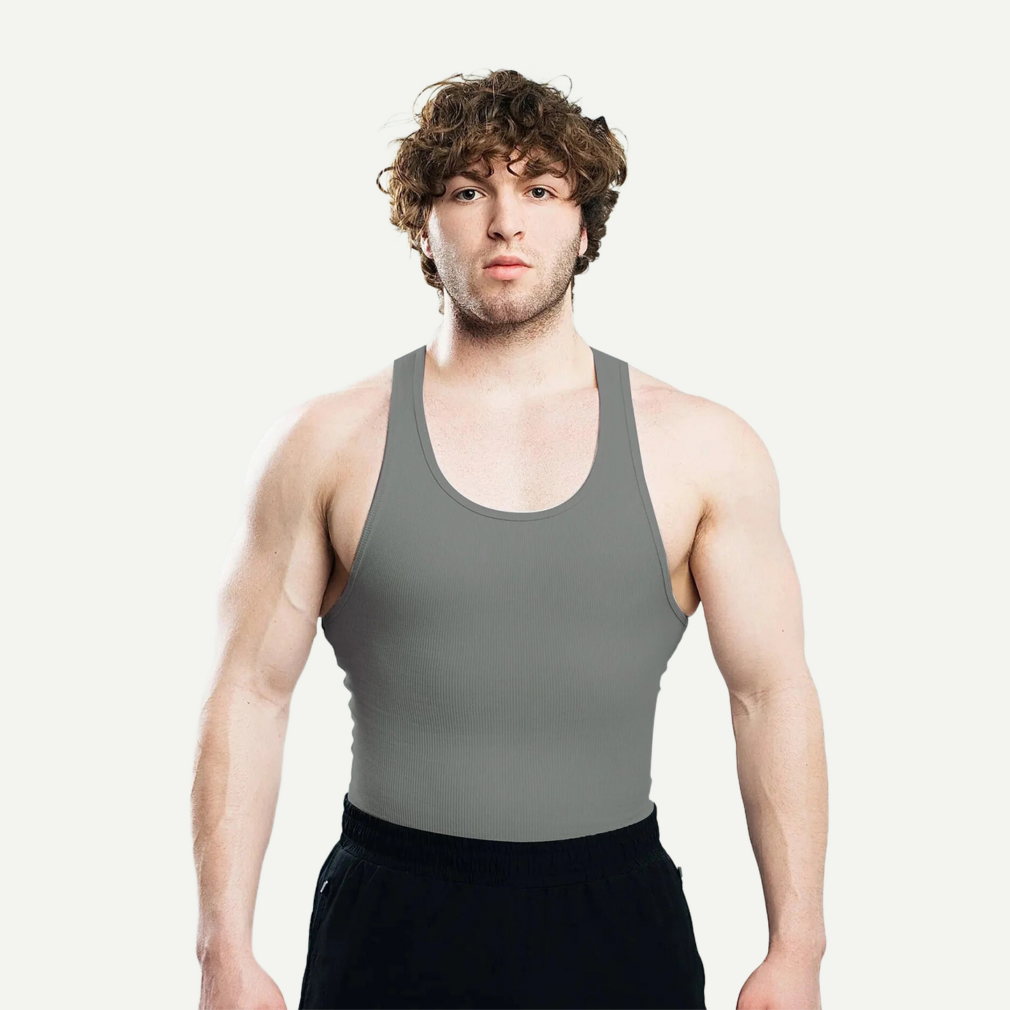 Men's Ribbed Sleeveless Shirt