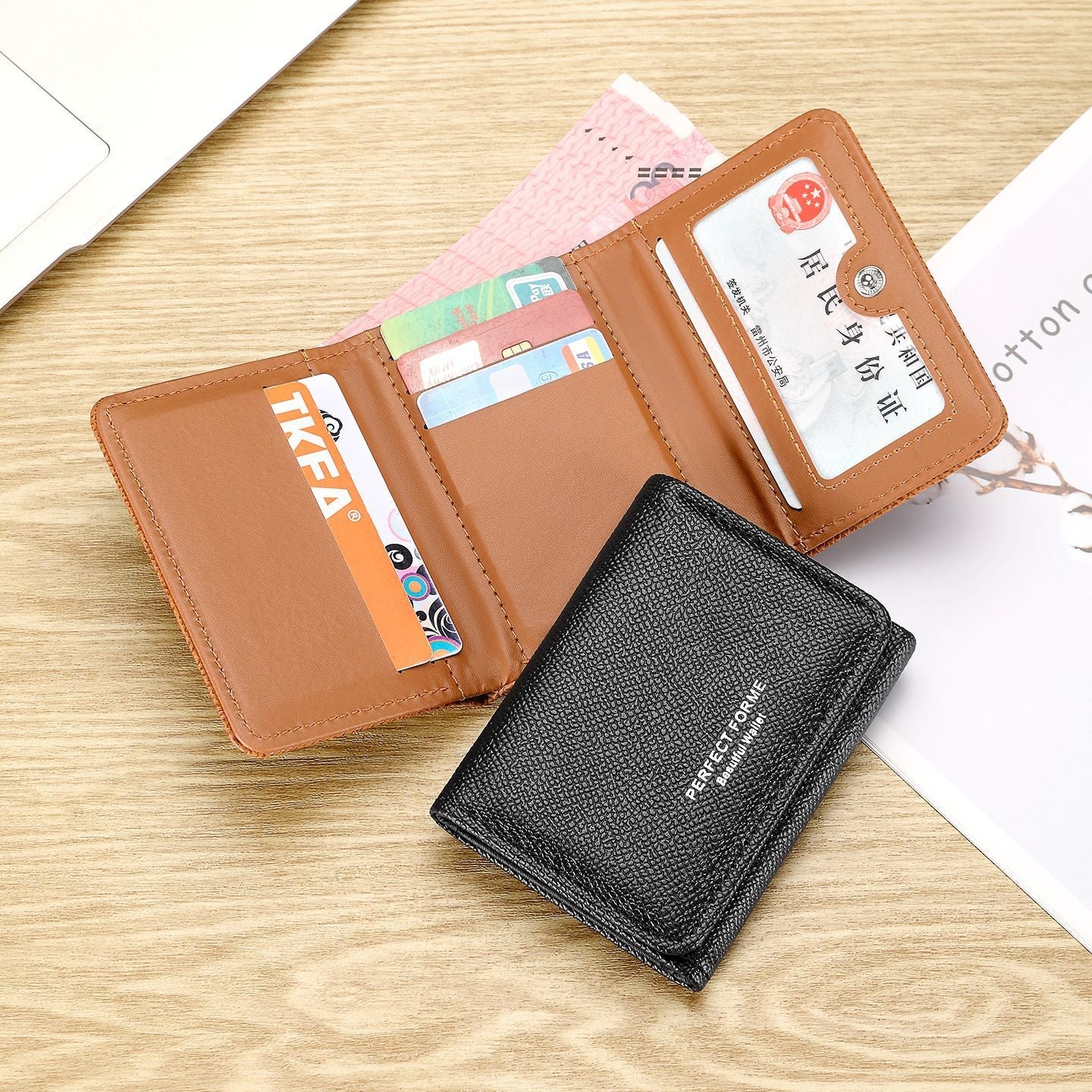 Premium Multi-functional Tri-fold Wallet for Men – Elegant, Compact, and Practical