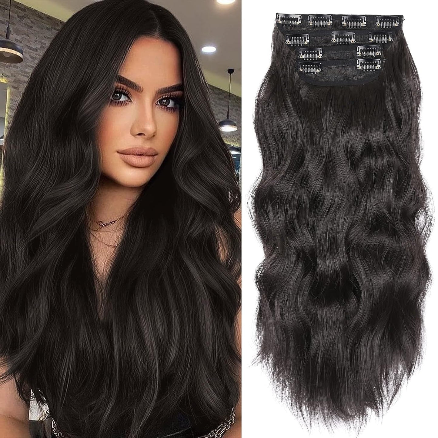 QBeauty 4pcs Clip In Hair Extensions