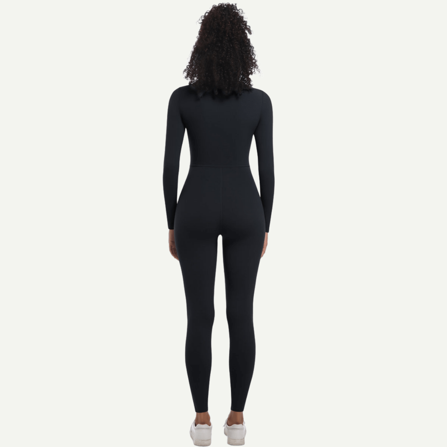 Zipper High Elastic Solid Color Long Yoga Clothes