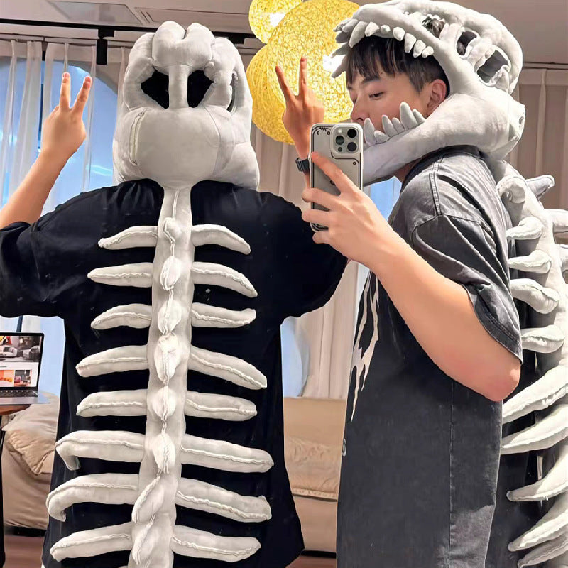 Spinosaurus Plush Dino Skeleton Outfit with 3D Spine