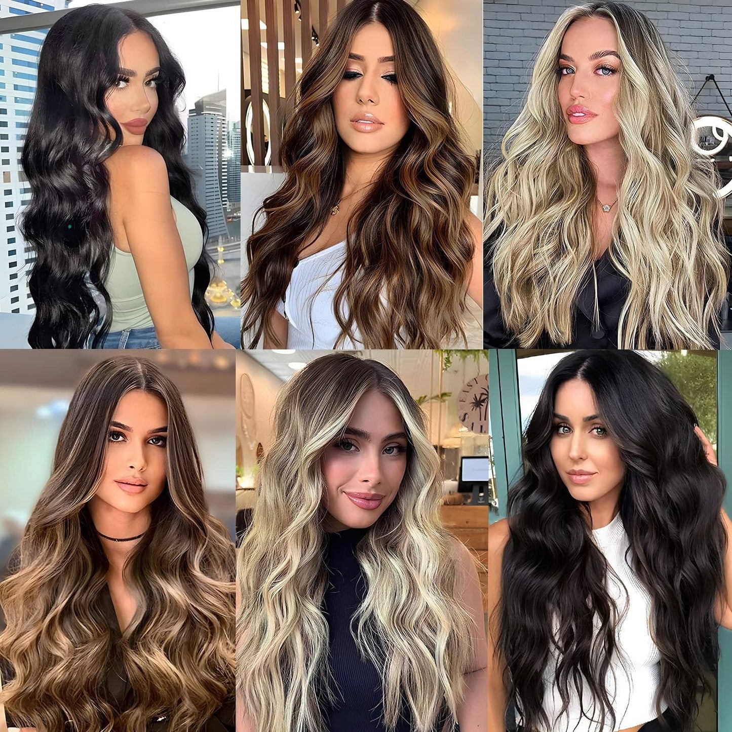 QBeauty 4pcs Clip In Hair Extensions