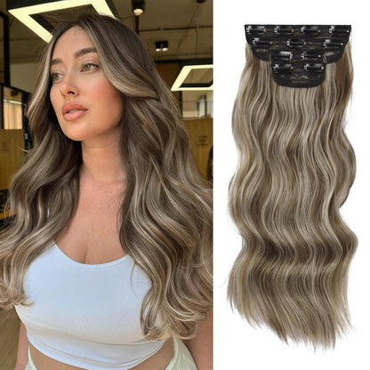 QBeauty 4pcs Clip In Hair Extensions