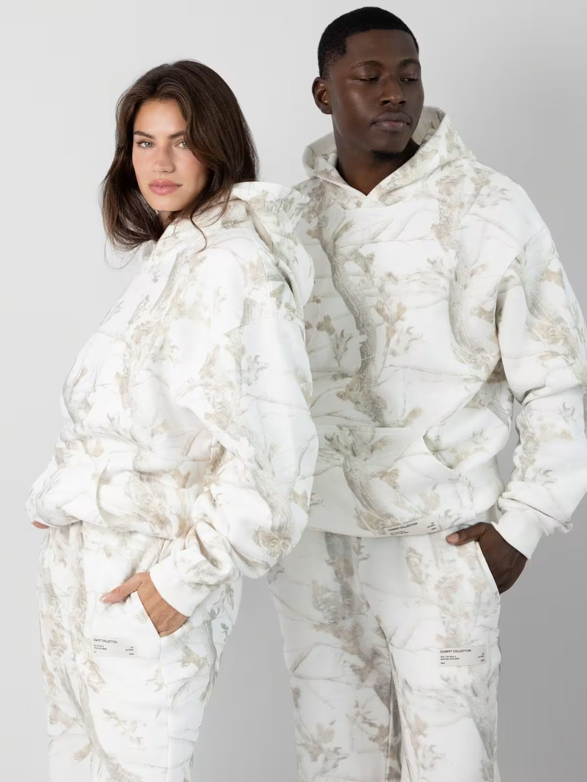 3D Leaf Print Athletic 2-Piece Set