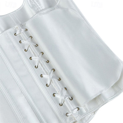 Victoria Gothic Body Shape Satin Waist Corset with Zip