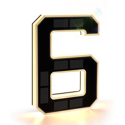 9 Inch Solar Lighted House Numbers for Outside