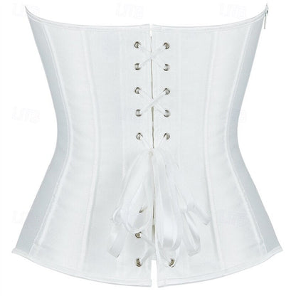 Victoria Gothic Body Shape Satin Waist Corset with Zip