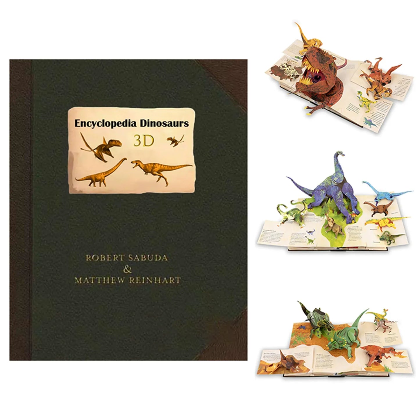 3D Prehistoric Dinosaur Pop-Up Encyclopedia for Kids
