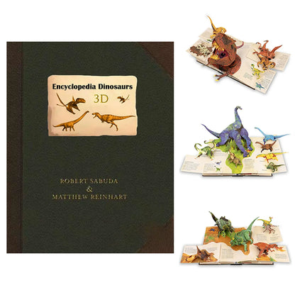 3D Prehistoric Dinosaur Pop-Up Encyclopedia for Kids