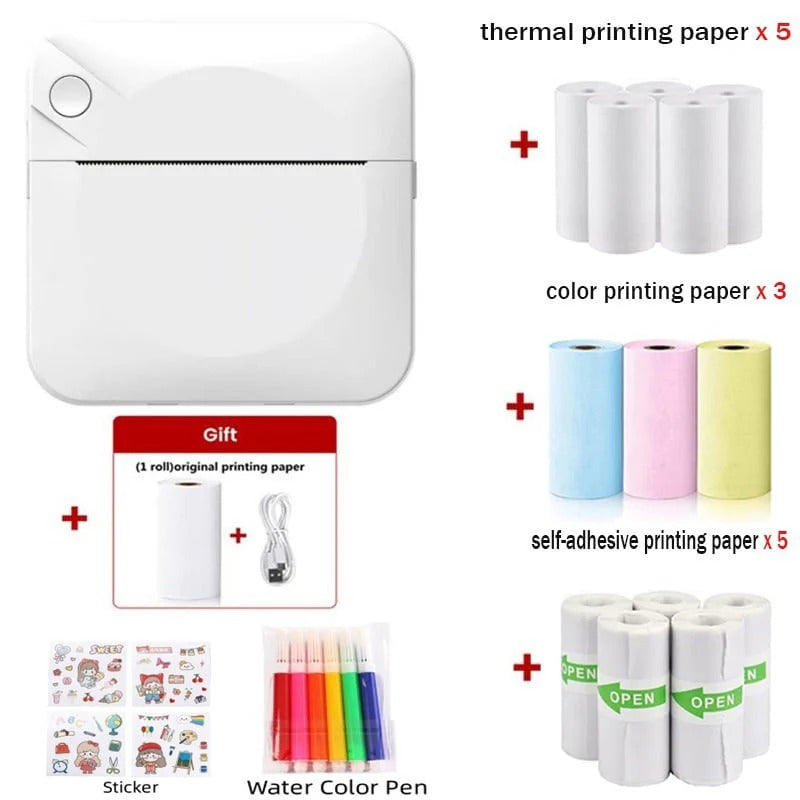 Portable Bluetooth Mini Printer for Photos & Notes