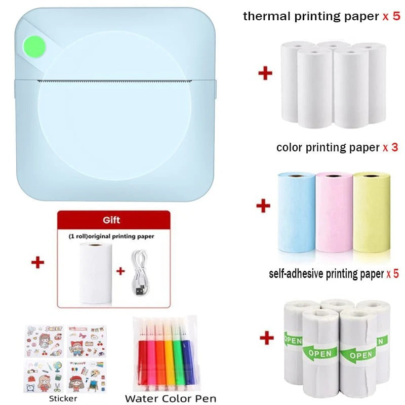 Portable Bluetooth Mini Printer for Photos & Notes